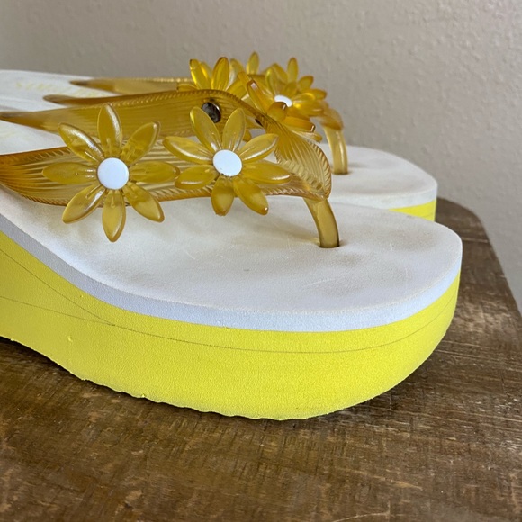 Sam & Libby 90s Y2K Chunky Square Toe Wedges - Picture 8 of 11